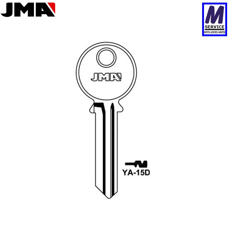 JMA YA15D Yale Master Key Blank JMA YA15D Yale Master Key Blank
