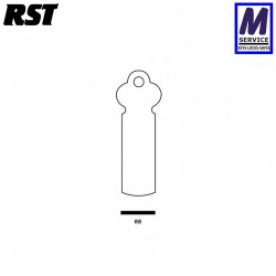 RST 88 flat steel key blank