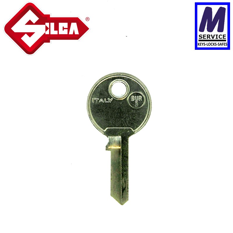 Silca BUR3 Burg key blank Silca BUR3 Burg key blank