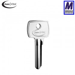 ASEC Vital 6 pin cylinder key blank