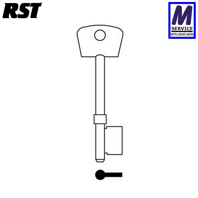 RST 120 Chubb key blank RST 120 Chubb key blank