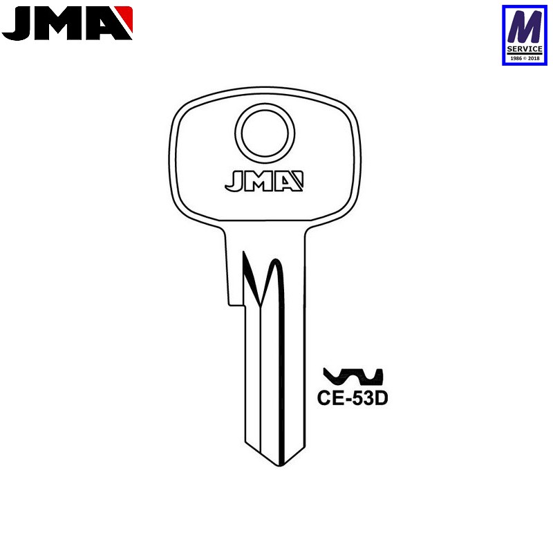 CES CE53D JMA key blank CES CE53D JMA key blank