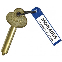Key blank for the Yale 833 cast bronze padlock