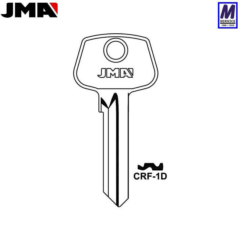 Carl F CRF1D JMA key blank Carl F CRF1D JMA key blank