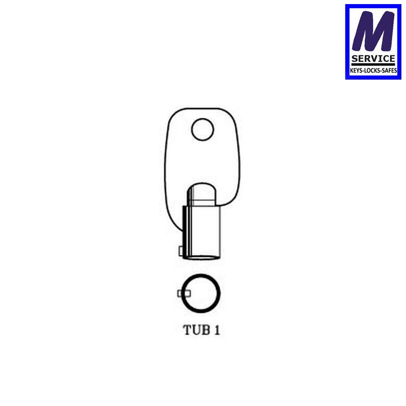 Camlock Systems TUB1 key blank Camlock Systems TUB1 key blank