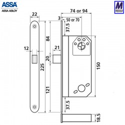 ASSA Modular dimensions