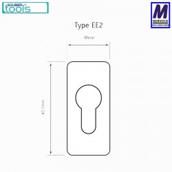 Souber EE2 escutcheon dimensions