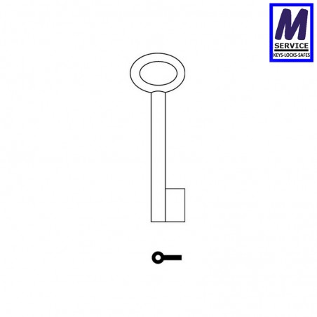 Lips Safe Key Blank, 75mm