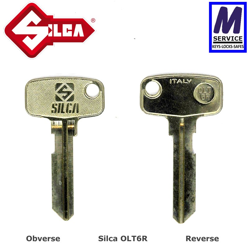 Olivette OLT6R Silca key blank Olivette OLT6R Silca key blank