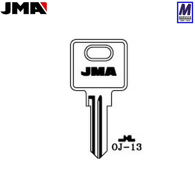 Ojmar OJ13 JMA key blank