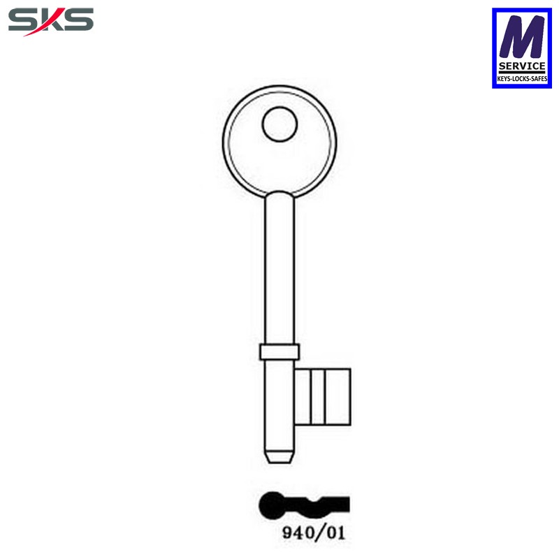 SKS 940/2 key blank SKS 940/2 key blank