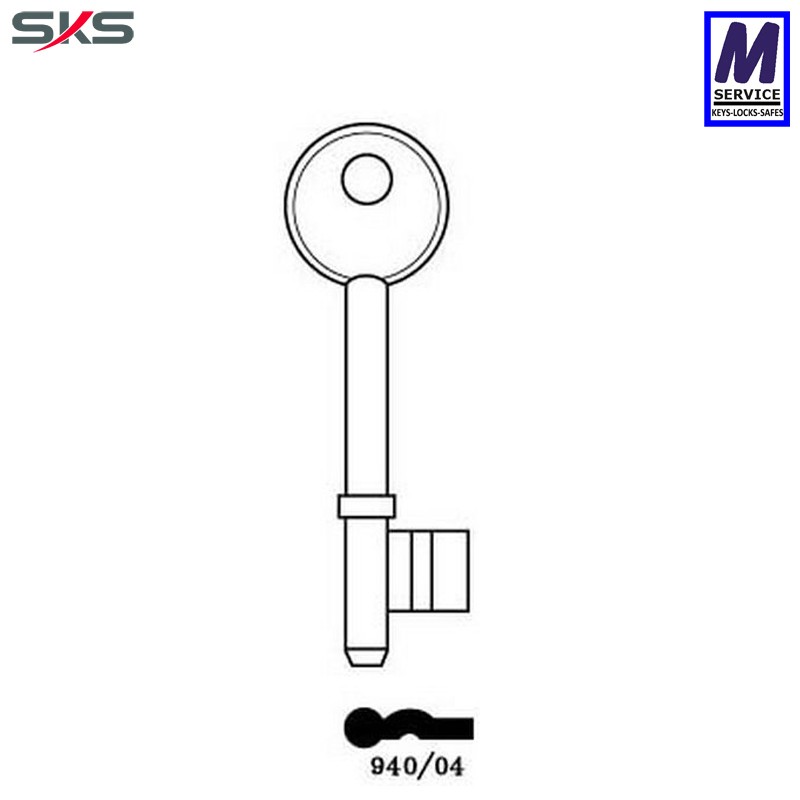 SKS 940/04 key blank SKS 940/04 key blank