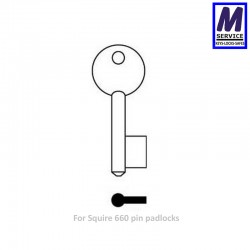 Squire 660 pin key blank