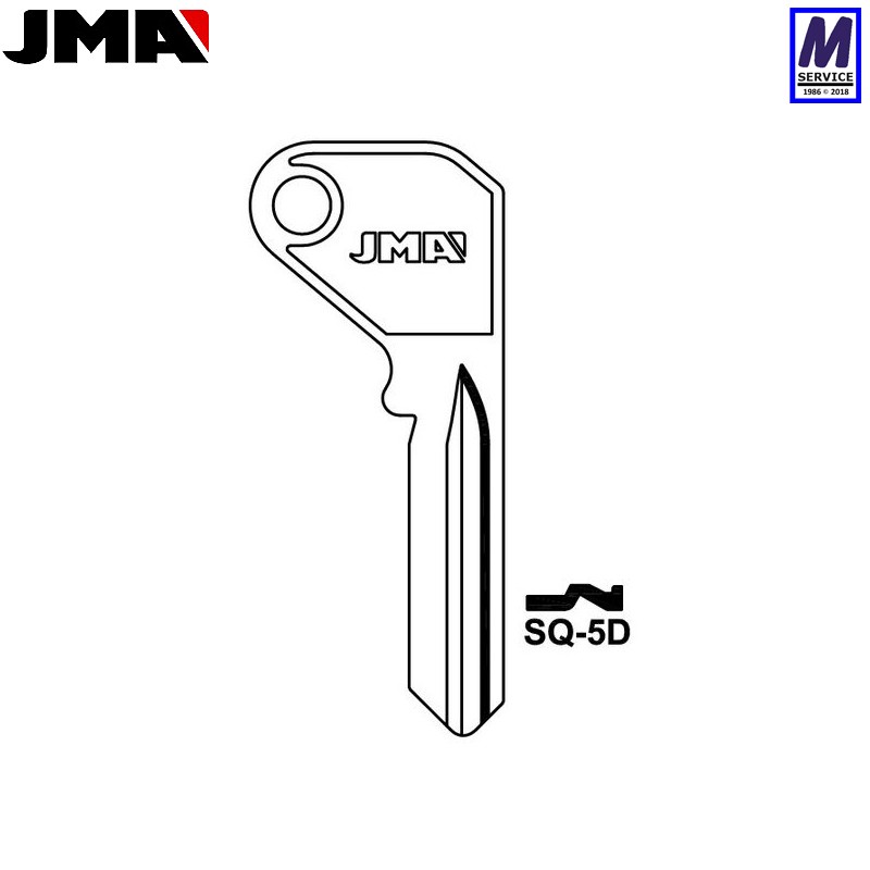 Squire SQ5D JMA key blank