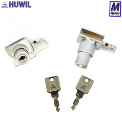 Huwil track lock, pairs K/A, Glazing Chanel