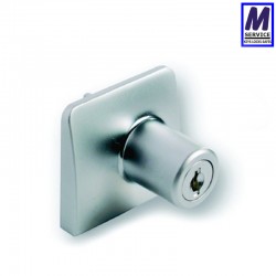 Clip-on glass cabinet lock