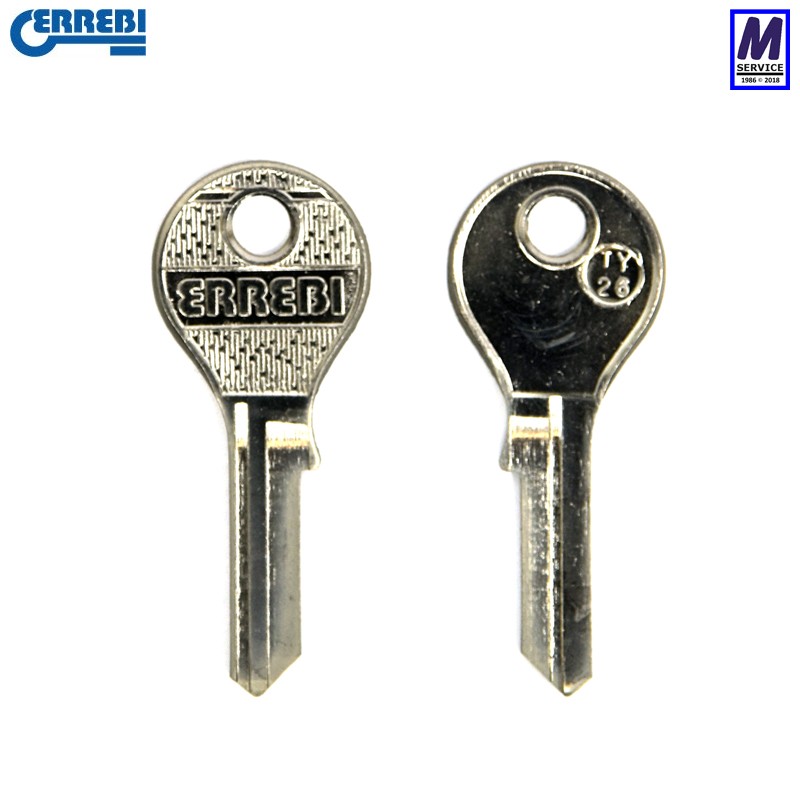 Toyota TY26 Errebi key blank Toyota TY26 Errebi key blank
