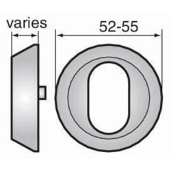 Assa External  Rose, 21mm, pb dimensions