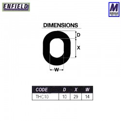 THC 10mm chain link dimensions