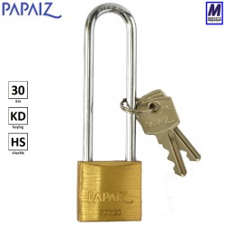 Papaiz 30mm padlock with a 70mm hardened steel shackle