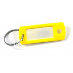 key tag, yellow