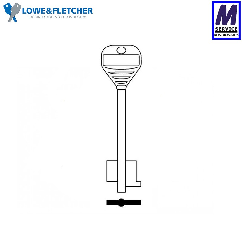 Lowe and Fletcher Double Bit Safe Blank