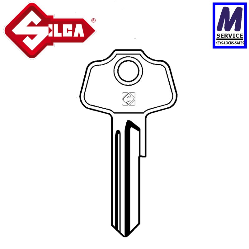 Silca WST3 West Lock key blank Silca WST3 West Lock key blank