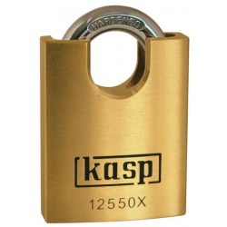 Kasp Premium padlock with high shoulders.