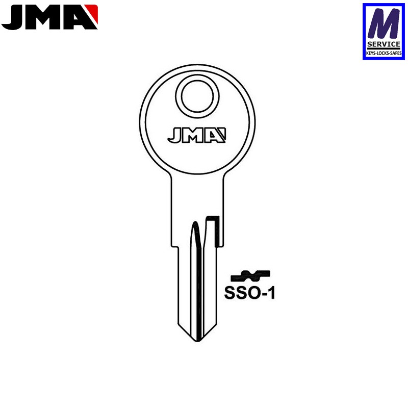 JMA SSO1 Siso key blank JMA SSO1 Siso key blank